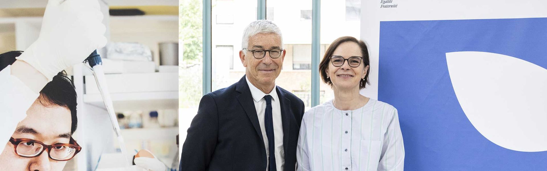 Benoit Vallet, directeur général de l’Anses et Yasmine Belkaid, directrice générale de l’Institut Pasteur